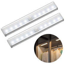 Load image into Gallery viewer, 6/10 LEDs PIR LED Motion Sensor Light Cupboard Wardrobe