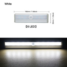 Load image into Gallery viewer, 6/10 LEDs PIR LED Motion Sensor Light Cupboard Wardrobe
