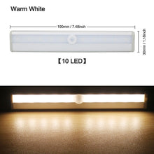 Load image into Gallery viewer, 6/10 LEDs PIR LED Motion Sensor Light Cupboard Wardrobe
